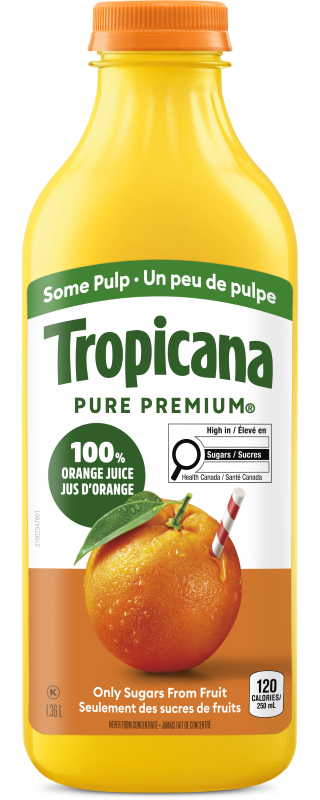Jus D’orange TropicanaMD Pur À 100 % - Un Peu De Pulpe