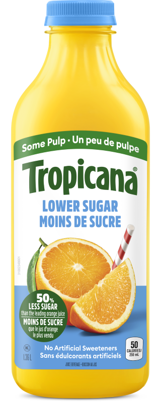 Tropicana® Lower Sugar Orange Some Pulp