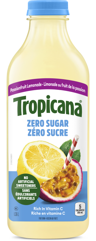 Tropicana® Zero Sugar Passionfruit Lemonade 