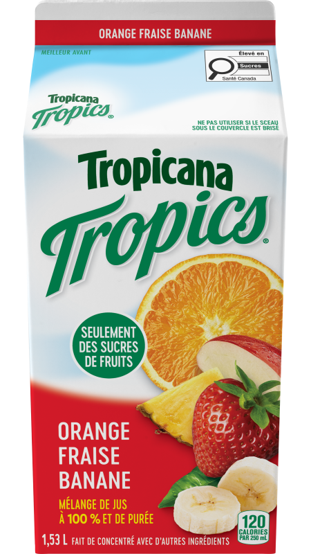 Orange fraise banane TropicsMD