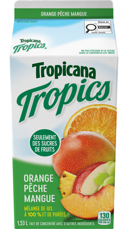 TropicanaMD TropicsMD Orange pêche mangue
