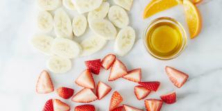 Orange, Strawberry and Banana Smoothie 