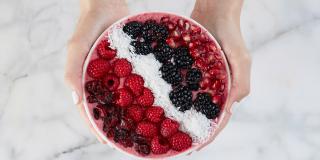 Cran-Raspberry Smoothie Bowl 