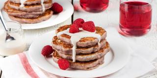 Crêpes aux framboises et à la ricotta
