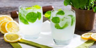Sparkling Basil Lemonade