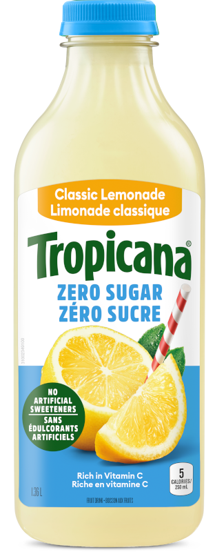 Limonade classique TropicanaMD Zéro sucre