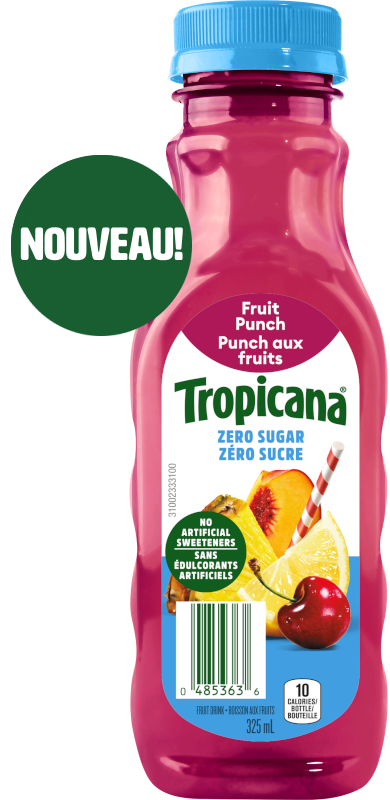 Punch aux fruits TropicanaMD Zéro sucre