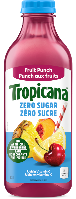 Punch aux fruits TropicanaMD zéro sucre