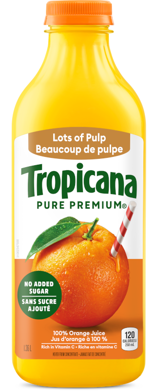 Jus D’orange TropicanaMD Pur À 100 % - Beaucoup De Pulpe