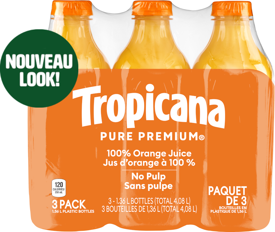 Jus D’orange TropicanaMD Pur À 100 % Sans Pulpe – Emballage Costco