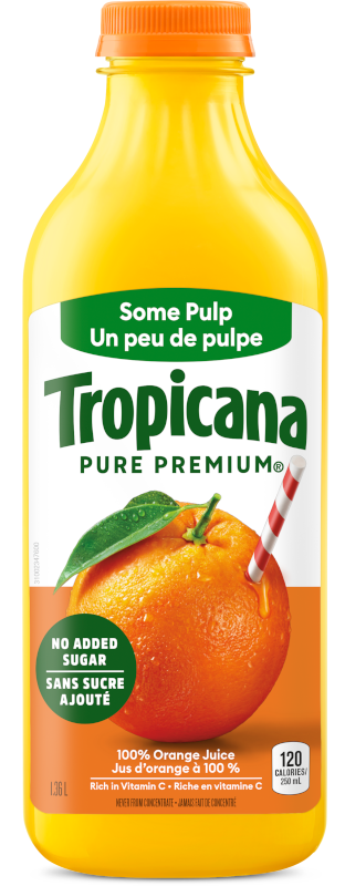 Jus D’orange TropicanaMD Pur À 100 % - Un Peu De Pulpe
