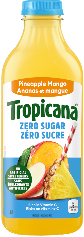 Ananas et mangue TropicanaMD Zéro sucre