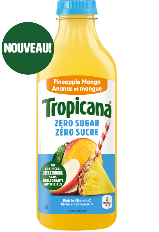 Ananas et mangue TropicanaMD Zéro sucre